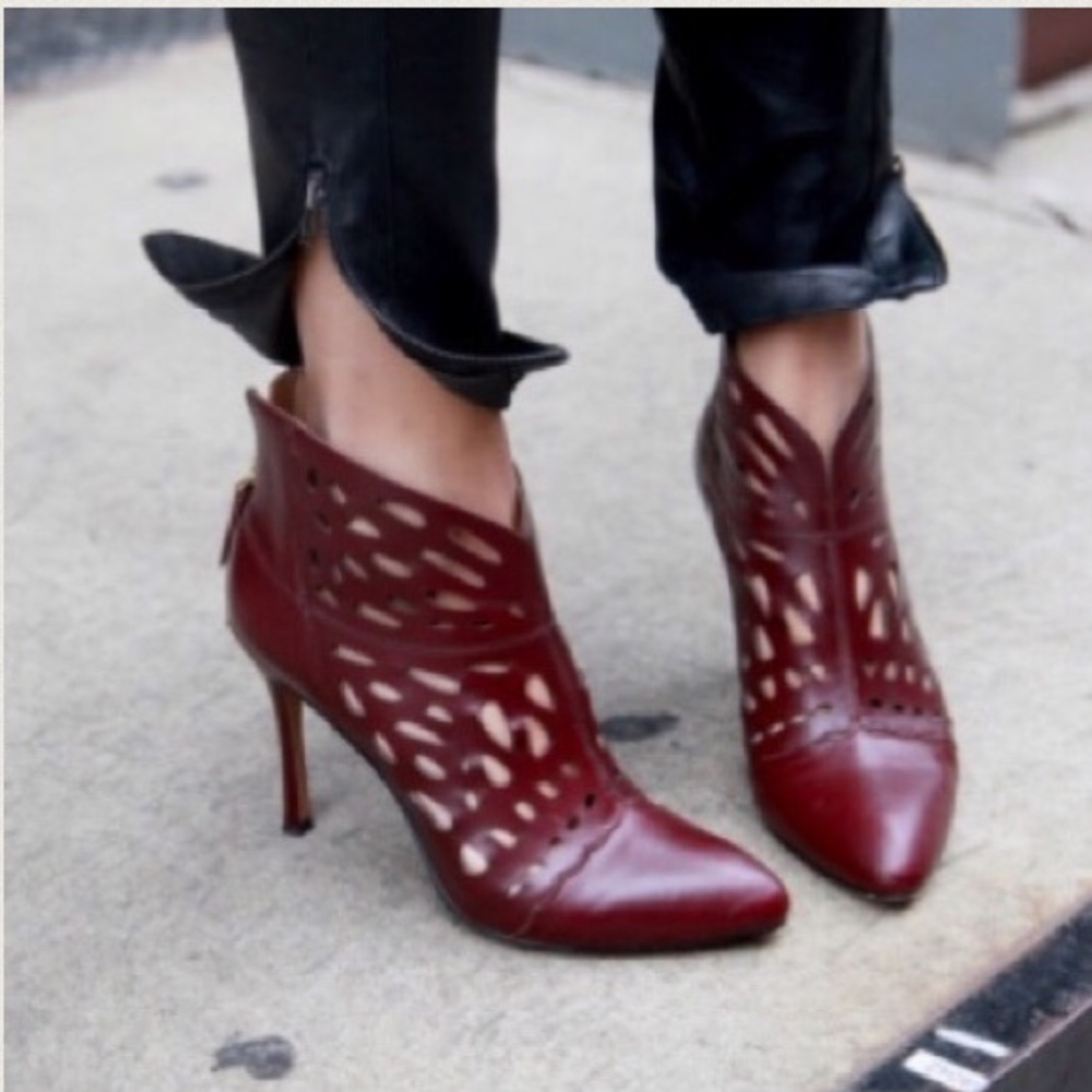 Black Nine West Bootie Heels